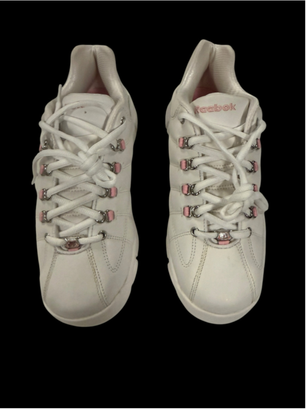 Women's Reebok Pink Series Sneakers White Pink Size 9